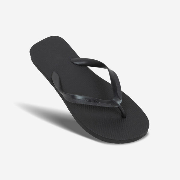 Mens black flip flops on sale