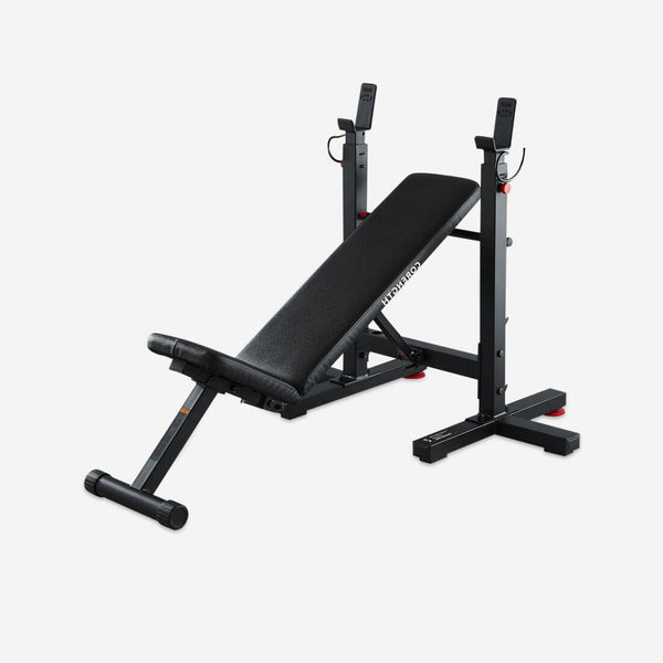 Tiltable Weights Bench with Collapsible Pegs Bench Press Fold Decathlon Ghana