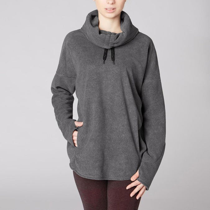 





Women's Relaxation Yoga Fleece Sweatshirt - Mottled Grey, photo 1 of 8