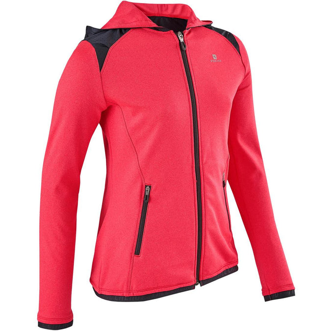 





S900 Girls' Gym Breathable Warm Hooded Jacket - Pink, photo 1 of 11