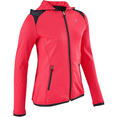 





S900 Girls' Gym Breathable Warm Hooded Jacket - Pink