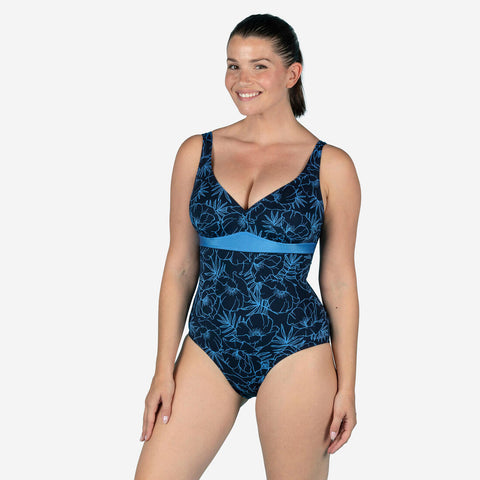 





Women's 1-piece Sculpting Swimsuit Kaipearl Triki Pyva Navy - Decathlon Ghana