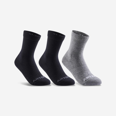 





Kids' High Tennis Socks Tri-Pack RS 160 - Heathered