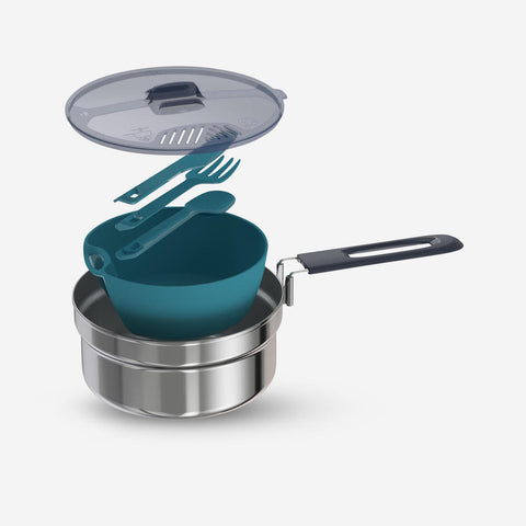 





Stainless Steel Camping Cook Set - 1.1L