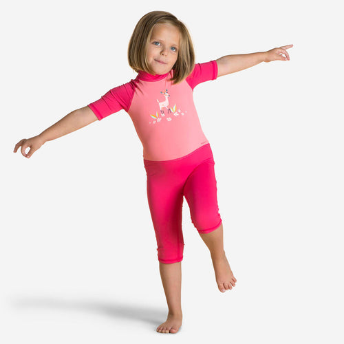 





Baby / Kids' Swimming Short Sleeve UV-Protection Suit Print