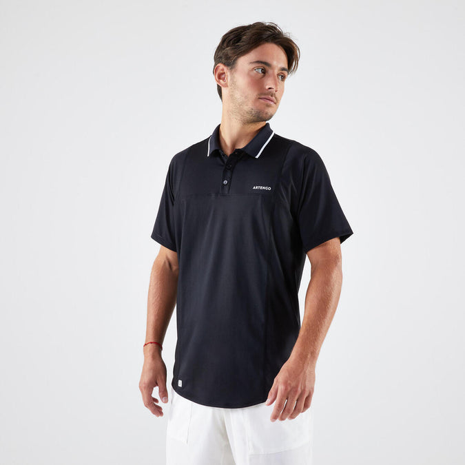 





Men's Short-Sleeved Tennis Polo Shirt Dry - Black, photo 1 of 6