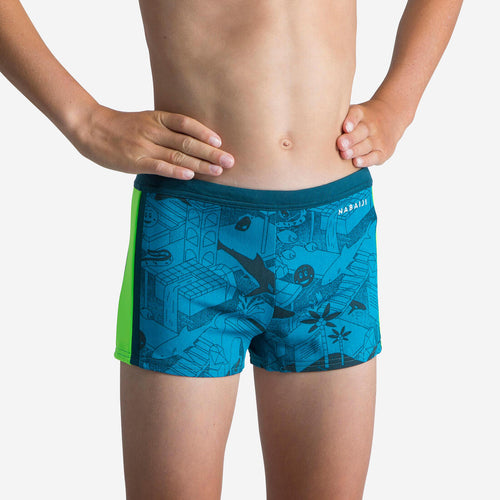 





Boys’ Swimming Trunks Yokob Dark Blue / Neon Green