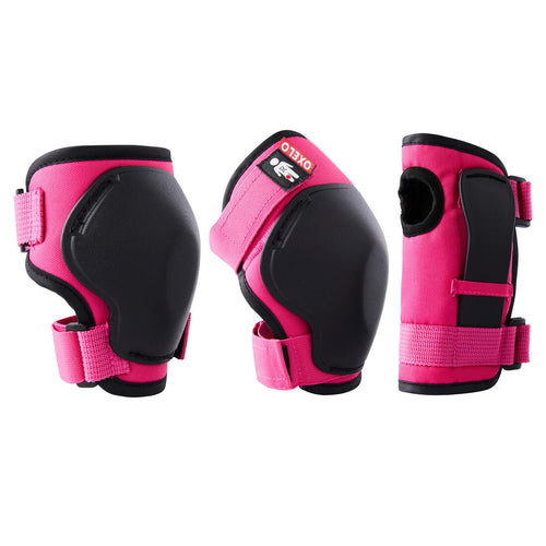 





Kids' 2 x 3-Piece Skating Skateboard Scooter Protective Gear 100