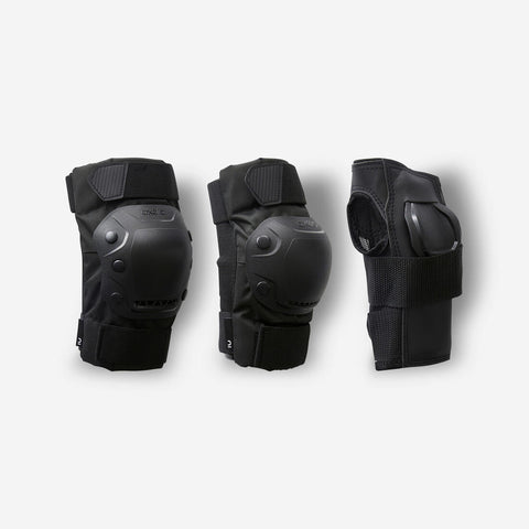 





Adult 2 x 3-Piece Inline Skate Protection Set Fit500 - Black - Decathlon Ghana