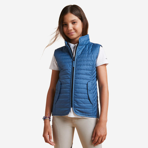 





Kids' Horse Riding Sleeveless Padded Jacket 100