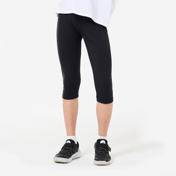 





Girls' Basic Cotton Cropped Leggings - Black, photo 1 of 4