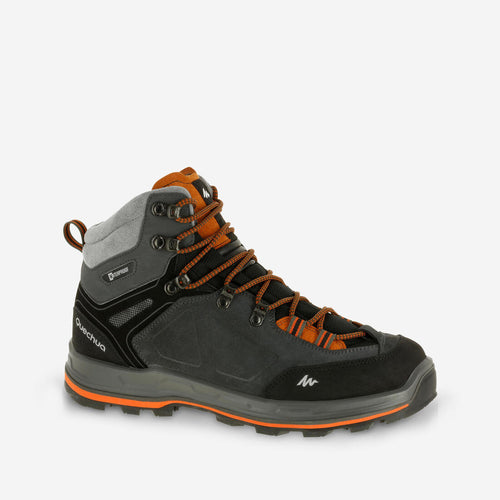 





MEN'S WATERPROOF LEATHER HIGH TREKKING BOOTS - MT100 - SHARK