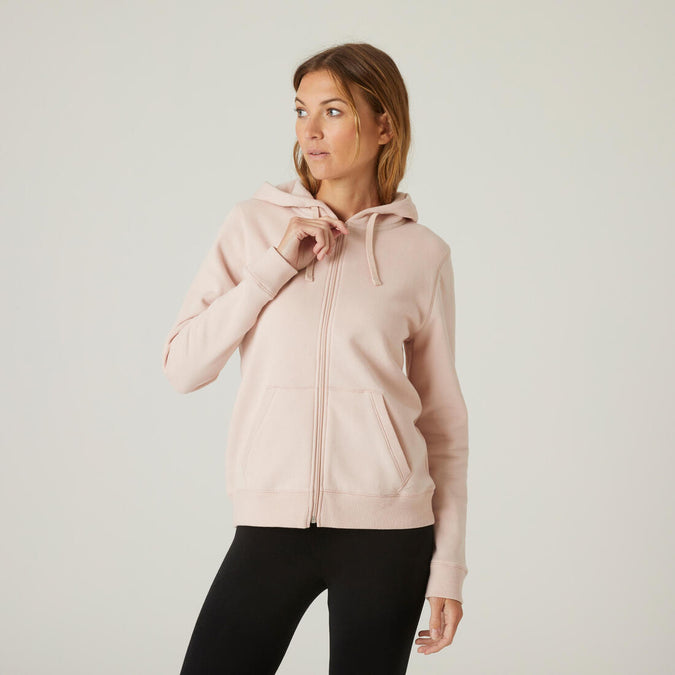 





Women's Zip-Up Fitness Hoodie 500 - Pink, photo 1 of 5