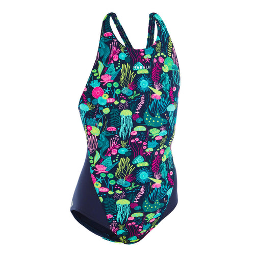 





Girls' One-Piece Swimsuit Kamyleon Print - Fire