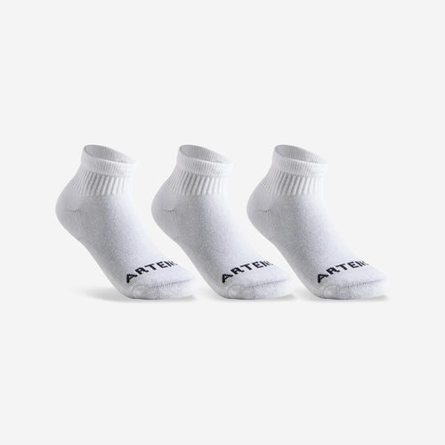 





Kids' Mid Sports Socks RS 100 Tri-Pack - White