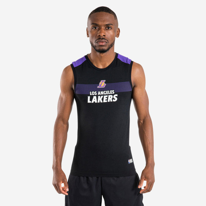 





Adult Sleeveless Basketball Base Layer Jersey UT500 - NBA Los Angeles Lakers/Black, photo 1 of 9