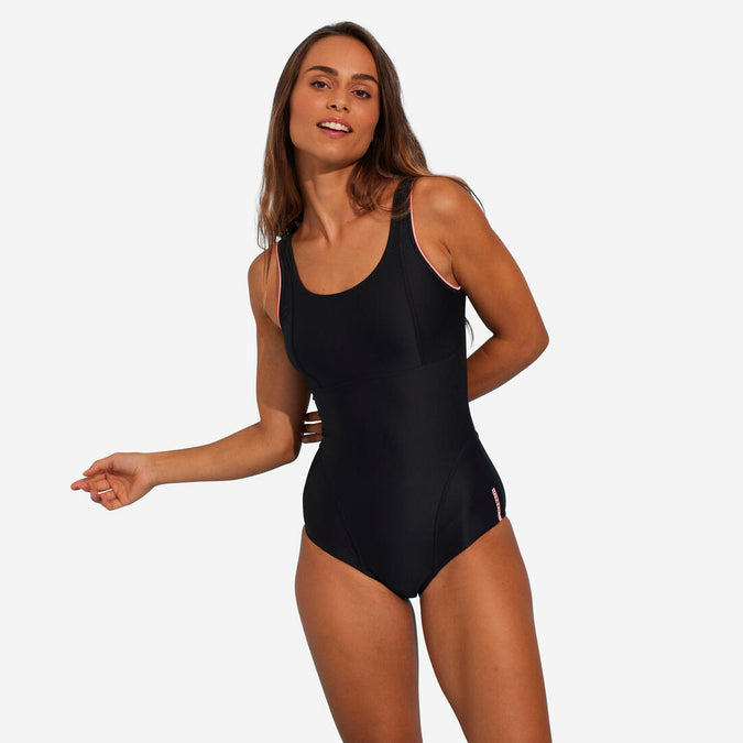 





Women's Aquafitness One-Piece Swimsuit Doli - Black Pink, photo 1 of 9