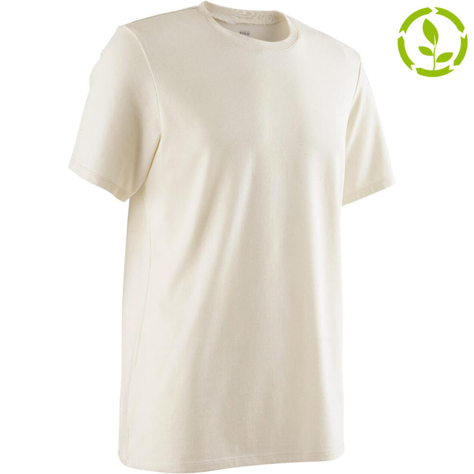 





500 Regular-Fit Pilates & Gentle Gym T-Shirt - Beige, photo 1 of 4