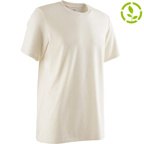 





500 Regular-Fit Pilates & Gentle Gym T-Shirt - Beige