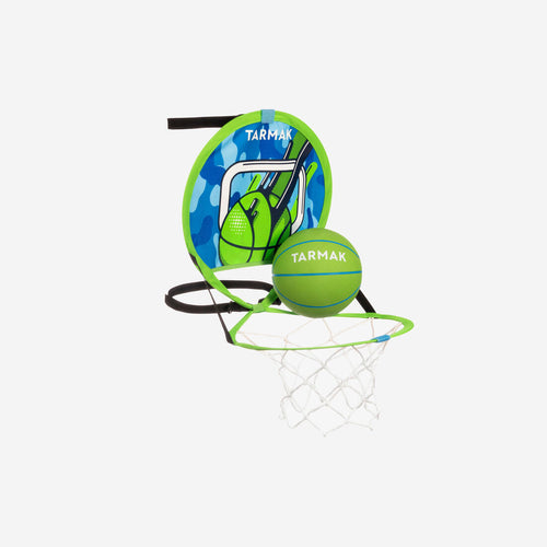 





Kids' Wall-Mounted Portable Basketball Basket with Ball Hoop 100