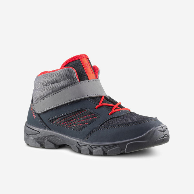 





Kids’ Hiking Shoes with Rip-tab MH100 Mid from Jr size 7 to Adult size 2 Dark Gr, photo 1 of 5