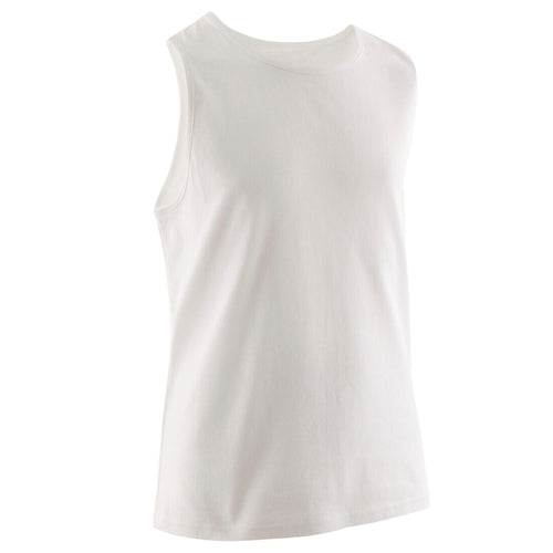 





Boys' Cotton Basic Tank Top - White