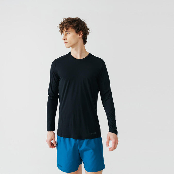 





Sun Protect men's breathable long-sleeved running T-shirt - black, photo 1 of 9