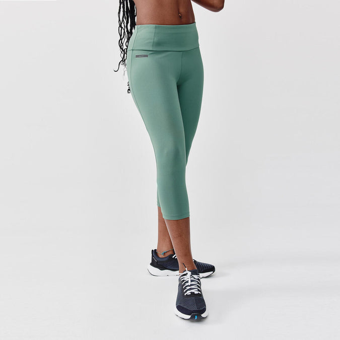 Women s short running leggings Support green Decathlon Ghana