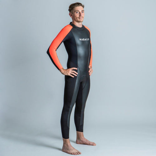 





Men's Open Water Swimming 2/1.8 mm Glideskin Neoprene Wetsuit OWS 100