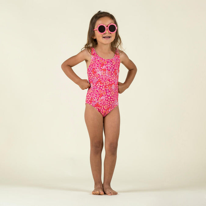 





Baby Girls’ 1-Piece Swimsuit - Pink Flower Print, photo 1 of 7