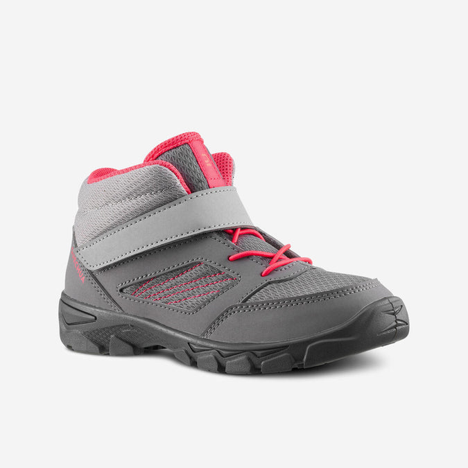 





Kids’ Hiking Shoes with Rip-tab MH100 Mid from Jr size 7 to Adult size 2 Grey Pi, photo 1 of 5