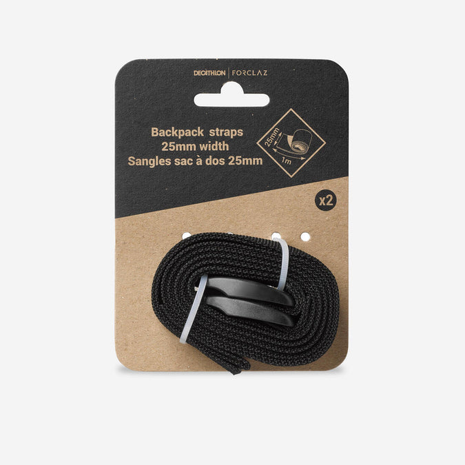 





Set of 2 Tightening Straps for Backpacks - 25mm x 1m, photo 1 of 3