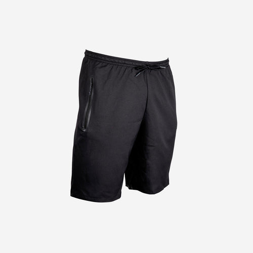 





Adult Football Shorts with Zip Pockets Viralto Zip - Black/Grey