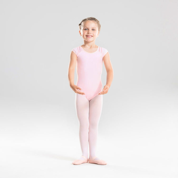 





Girls' Short-Sleeved Ballet Leotard - Light Pink, photo 1 of 8