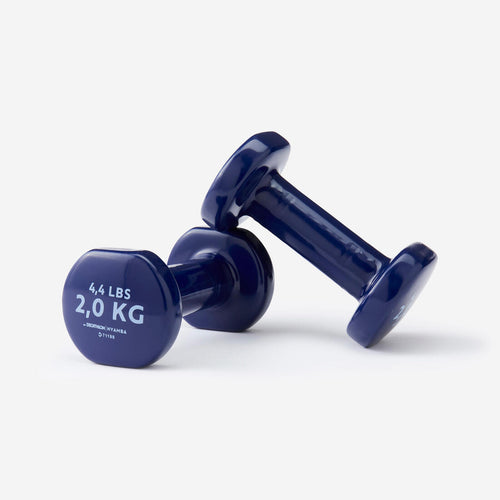 





Fitness 2 kg Dumbbells Twin-Pack - Navy Blue