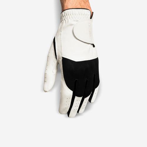 





Men’s golf glove right handed, 100 white & black