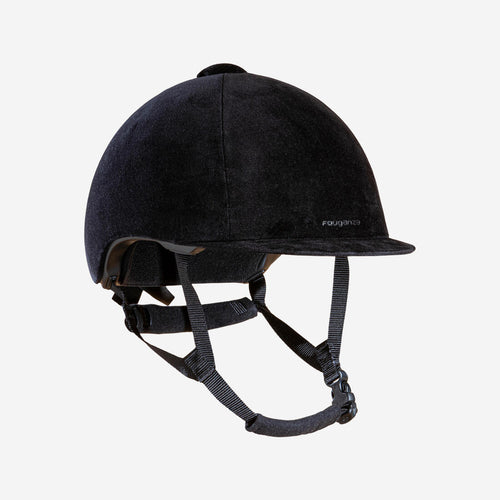 





Adult/Kids' Horse Riding Helmet 140 - Black Velvet