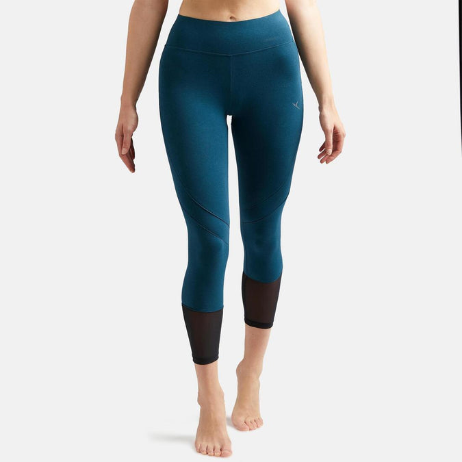 





Women's High-Waisted Short 7/8 Cotton Sport Leggings 520 - Teal, photo 1 of 5