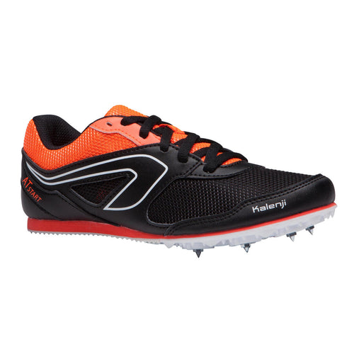 





CHILDREN AND ADULTS MULTI-PURPOSE ATHLETICS SHOES WITH SPIKES BLACK RED