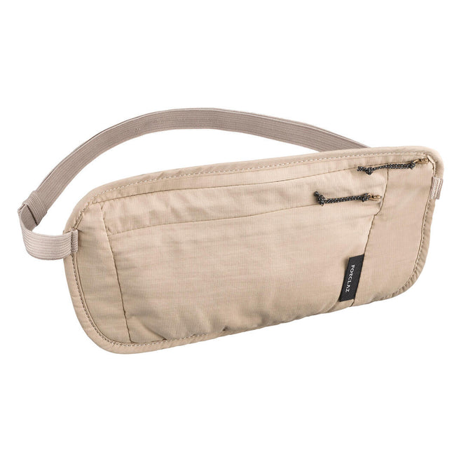 Discreet Travel Trekking Bum Bag TRAVEL RFID Beige Decathlon Ghana