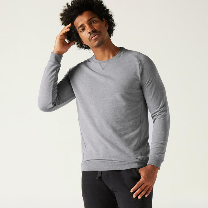 





Men's Fitness Sweatshirt Crew 100 - Schist Grey, photo 1 of 8