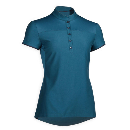 





Women's Short-Sleeved Horse Riding Polo Shirt 500