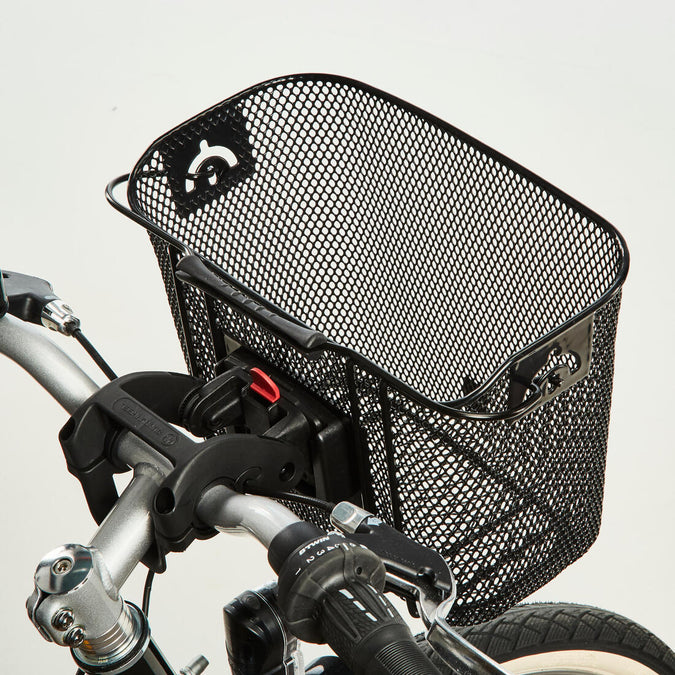 Black bicycle basket sale