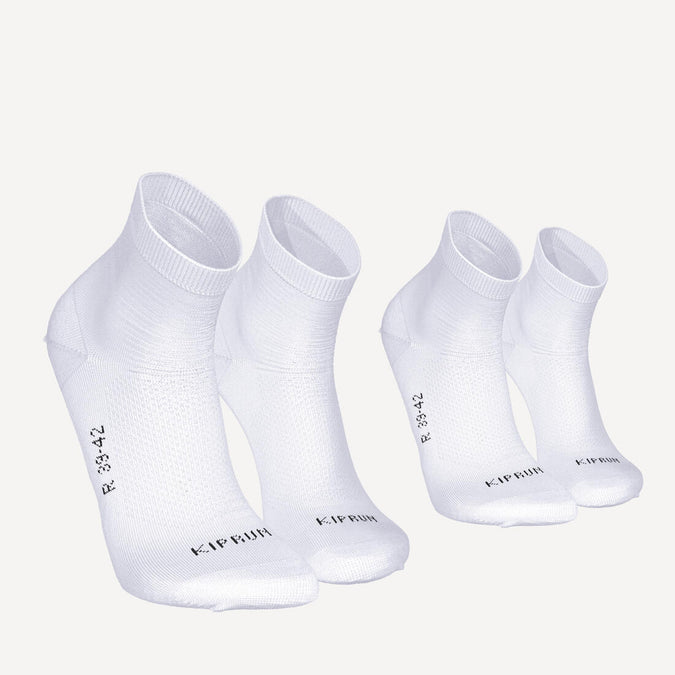 





PACK OF 2 PAIRS OF RUN500 FINE CREW RUNNING SOCKS, photo 1 of 7