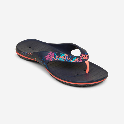 





Women's Poolside Flip-Flops Tonga 500 Tra Navy Coral