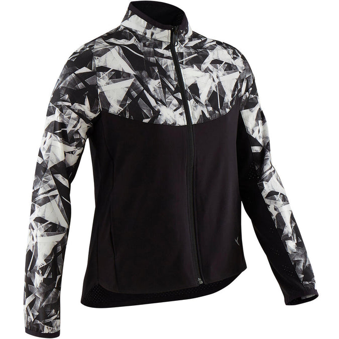 





Girls' Light Breathable Gym Jacket W500 - Black Print, photo 1 of 6