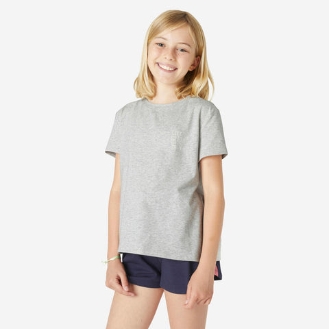 





Girls' Cotton T-Shirt 500