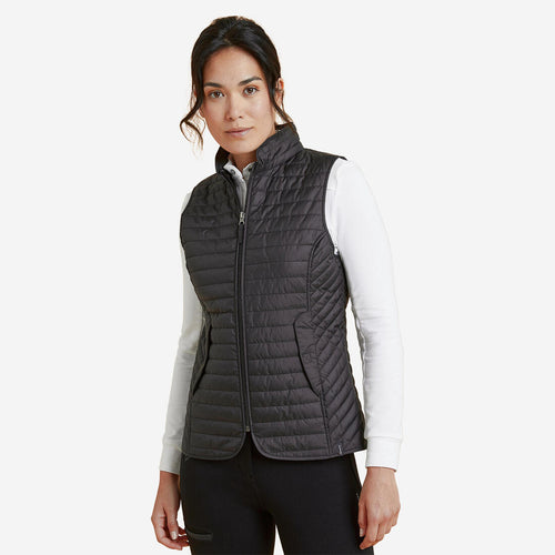 





Women's Sleeveless Horse Riding Down Jacket 100 - Black