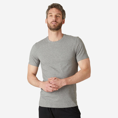 





Men's Slim-Fit Fitness T-Shirt 500