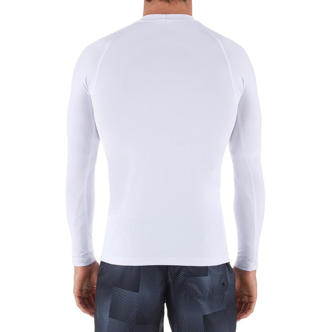 





100 Men's Long Sleeve UV Protection Surfing Top T-Shirt - White, photo 1 of 6